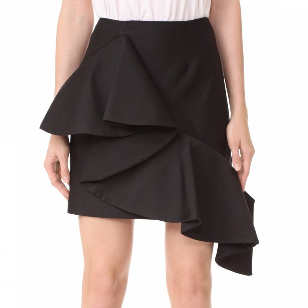 Bold black skirt